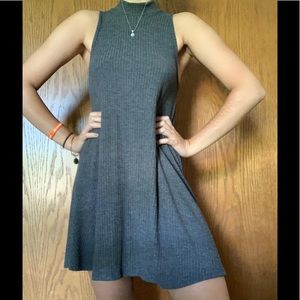 Soft gray ribbed dress, worn once
